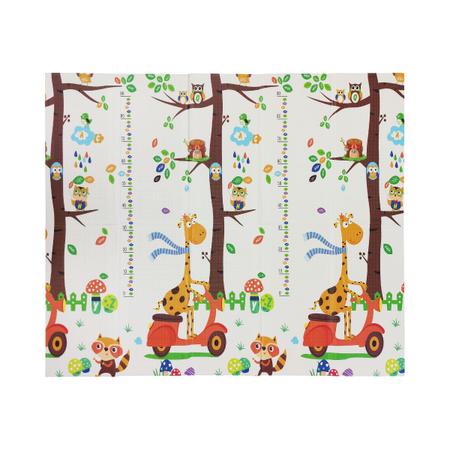 Imagem de Tapete Infantil Atividades Bebê Emborrachado Dupla Face Dobrável 200 x 150 x 10mm Menino Menina Tapetinho Brincar Macio