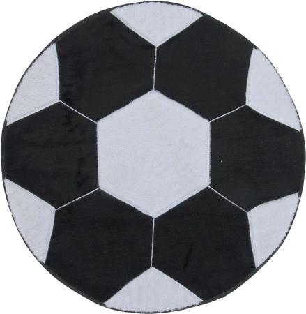 Tapete Infantil Premium Formato Bola Vermelho/Preto 65øcm