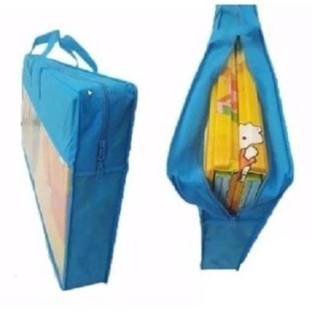 Imagem de Tapete infantil dobravel termico 180cmx117cm tatame educativo com bolsa para transporte bebe portati