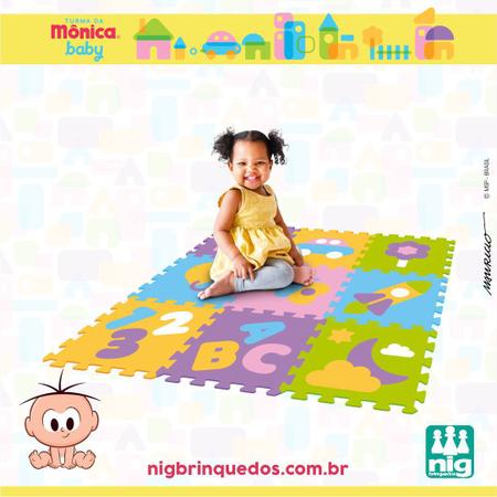 Imagem de Tapete Infantil Eva Colorido Turma Da Mônica Nig Brinquedos