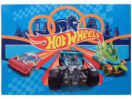 Imagem de Tapete Infantil Hot Wheels Retangular Joy Mattel