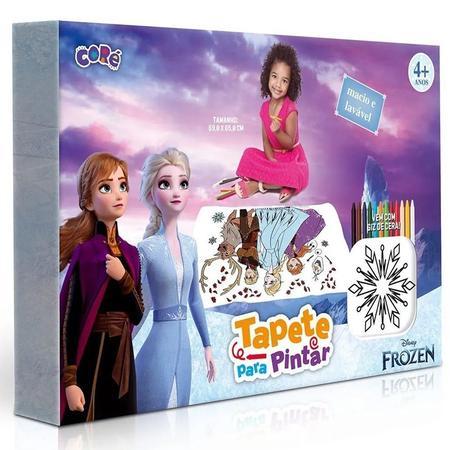 Imagem de Tapete infantil para pintar Frozen 69x65