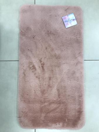 Imagem de Tapete melody 47 cm x 90 cm rosa toque pele de coelho