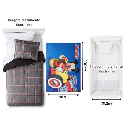 Imagem de Tapete Mickey Piloto Infantil Criança Bebê 1m Decoração Quarto Sala Banheiro Masculino Disney Azul