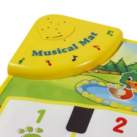 Tapetinho Piano Infantil Bebê Musical Fazendinha Colorido