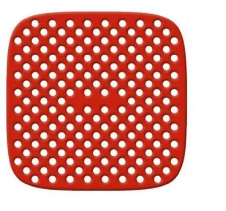 Imagem de Tapete Para Assar Quadrado Silicone Air Fryer Forno 19cm