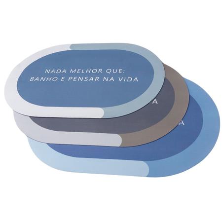 Tapete para Banheiro Ultra Absorvente Moderno Emborrachado - Petrin Imagem de Tapete para Banheiro Ultra Absorvente Moderno Emborrachado