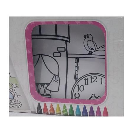 Imagem de Tapete para Colorir Princesa Brinquedo Educativo - Brincadeira de Criança - 4 anos