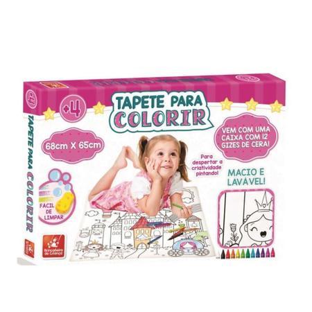 Tapete para Colorir da Princesa com Giz de Cera - 3168 - Brincadeira de  Criança