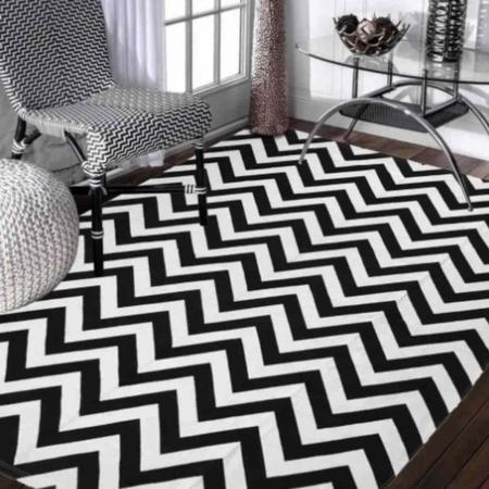 Jogo de Tapete Cozinha Antiderrapante 3 peças Chevron Preto com Cru em  Super Oferta, você encontra aqui na Casas Franklin: Cama, Mesa e Banho no  Melhor Preço!