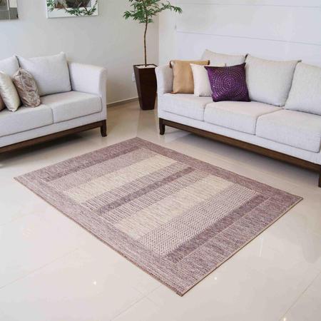 Imagem de Tapete para sala Rayza Natural Look SL1211 Cor2 - 48cm x 90cm Arena/Castor