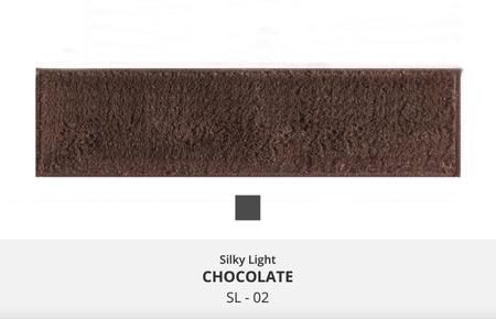 Imagem de Tapete passadeira passarela 0,66x1,80 pelo macio 100% antiderrapante corredor sala loja silky lancer (sl-02-chocolate)