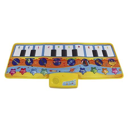 Tapete Piano Musical Faz Som infantil Colorido Com 10 melodias