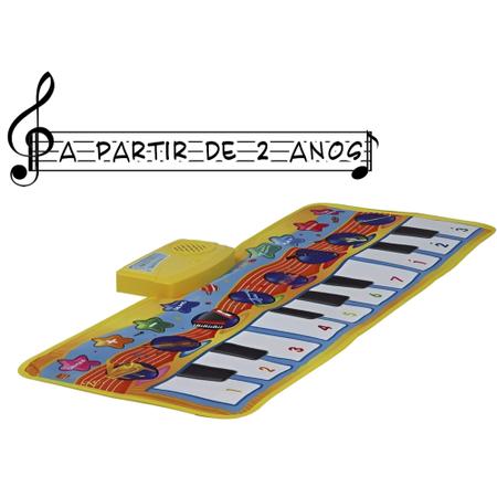 Tapete Piano Musical Faz Som infantil Colorido Com 10 melodias Controle de  volume Grava 28x80cm KaBaby - 16221B - Kavod - Piano / Teclado de Brinquedo  - Magazine Luiza