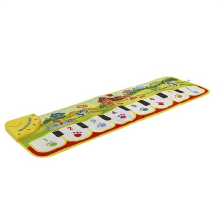 Tapetinho Piano Infantil Bebê Musical Fazendinha Colorido