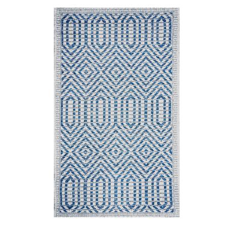 Imagem de Tapete Retangular Sisal Ilhéus Niazitex 2,00m x 2,50m Azul/Bege