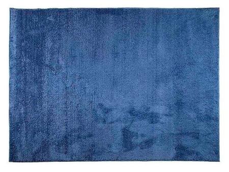 Imagem de Tapete Sala Quarto Antiderrapante Macio Apolo Felpudo Pelo Baixo 1,50 x 2,00 Azul Marinho