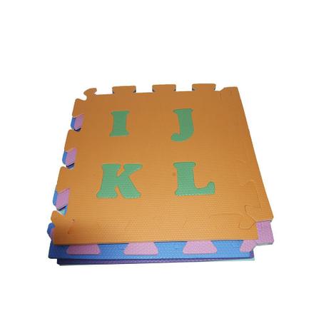 Imagem de Tapete Tatame Infantil Colorido Alfabeto 32 Peças 53 x 53 cm