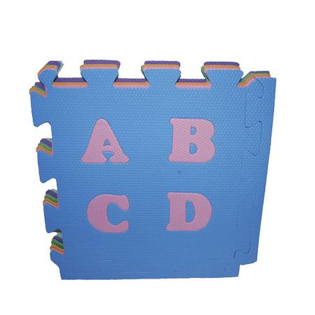 Imagem de Tapete Tatame Infantil Colorido Alfabeto 32 Peças 53 x 53 cm
