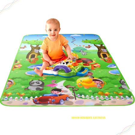 Imagem de Tapete Térmico Tatame Gigante Infantil Educativo Para Bebê Dobrável 1,20 X 1,80m