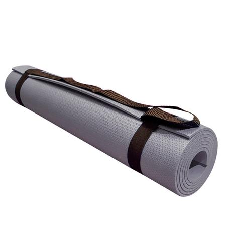 Imagem de Tapete Yoga Mat com Alça 170x60cm  Cinza 5mm Evamax