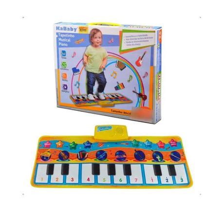 Tapetinho Piano Infantil Bebê Musical Fazendinha Colorido