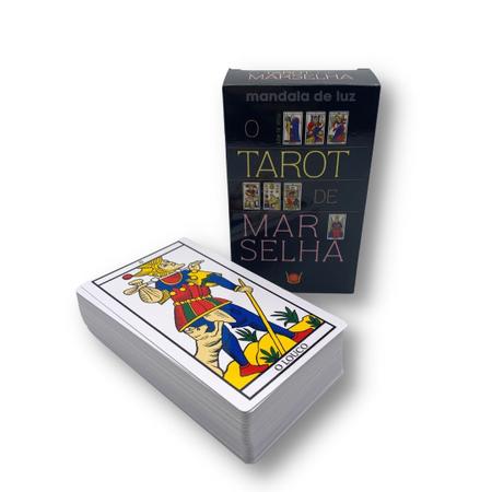 Baralho Tarot Marselha Original 78 Cartas+grátis Kit 7pedras