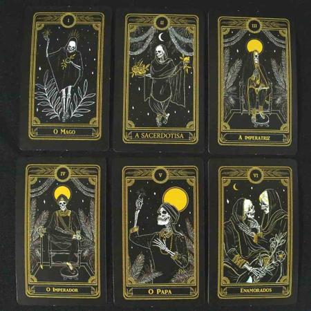 Baralho O Tarot Negro De Marselha Tarô 22 Cartas E Manual - Loja