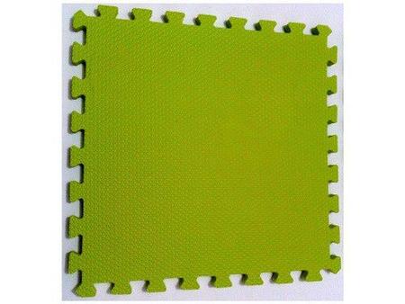 Imagem de Tatame Tapete EVA Com Borda 50cm X 50cm X 1cm Verde Limão