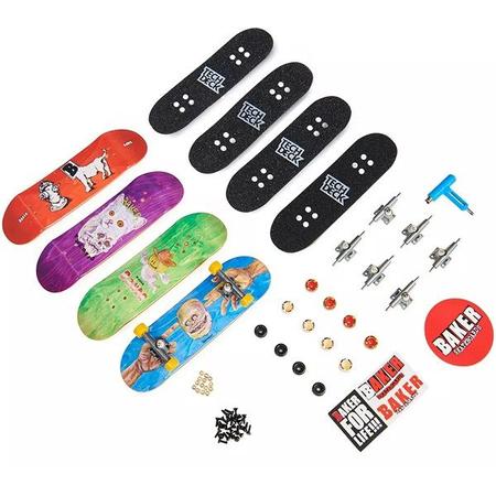 Kit Tech Deck Skate De Dedo Com 4 - Sunny