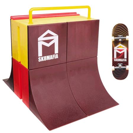 Pista Sk8 Garage Tech Deck - Rampa e Skate de Dedo - Sunny - JP