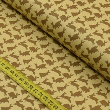 Tecido Estampado para Patchwork - Páscoa : Coelhinhos Marrom (0,50x1,50) - CÍRCULO Imagem de Tecido Estampado para Patchwork - Páscoa : Coelhinhos Marrom (0,50x1,50)