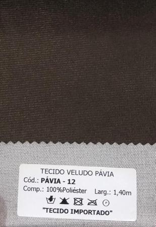 Imagem de Tecido Sofa Estofado Veludo Pavia Cor 12 Marrom - 2MT