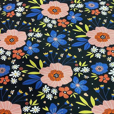 tricoline floral patchwork