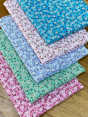 tricoline floral patchwork