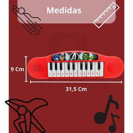 PIANINHO TECLADO INFANTIL MUSICAL BRINQUEDO SONS PARA MENINA PIANO 22 TECLAS  ROSA