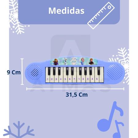 PIANINHO TECLADO INFANTIL MUSICAL BRINQUEDO SONS PARA MENINA PIANO 22 TECLAS  ROSA