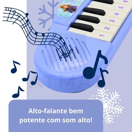 PIANINHO TECLADO INFANTIL MUSICAL BRINQUEDO SONS PARA MENINA PIANO 22 TECLAS  ROSA