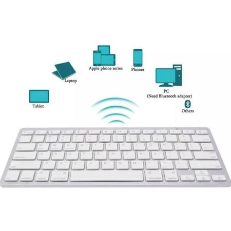 Imagem de Teclado Bluetooth Keyboard Sem Fio Para Computador Notebook Tablet e Smartphone