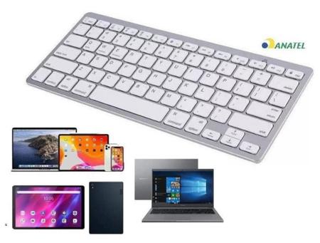 Imagem de Teclado Bluetooth sem fio + Mouse Sem Fio Bluetooth para Celular Tablet , Celular e computadores