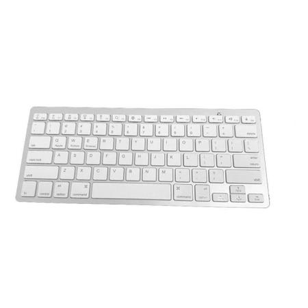 Imagem de Teclado Bluetooth Sem Fio Tablet Pc Notebook Branco