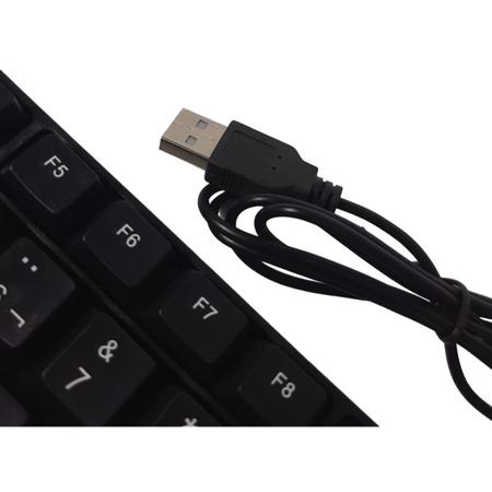 Teclado Com Fio Multilaser Tc193 Usb Resistente A Água Imagem de Teclado Com Fio Multilaser Tc193 Usb Resistente A Água