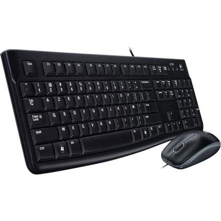 Imagem de Teclado e mouse com fio usb logitech 