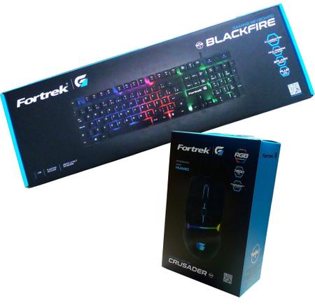 Mouse Gamer Rgb Para Jogo Fortrek Crusader 7200dpi 125hz - LOJA