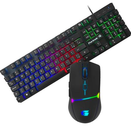 Mouse Gamer Rgb Para Jogo Fortrek Crusader 7200dpi 125hz - LOJA