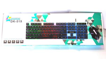 Imagem de Teclado E Mouse Gamer Semi Mecânico Iluminação Led Dukie Dk-519 Abnt2