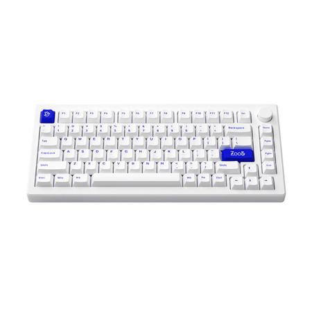 Teclado Gamer Akko Mod 007 Pc Blue On White Switch Piano - Pro