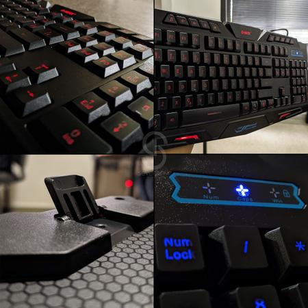 Teclado gamer sem borda numero