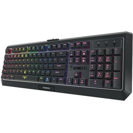 Imagem de Teclado Gamer Mecânico Gamdias Hermes P3 RGB Switch Blue - Preto