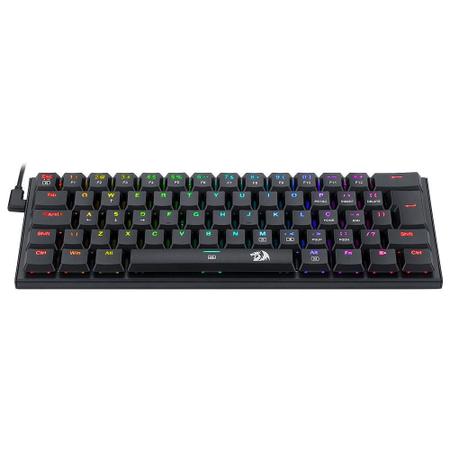 Imagem de Teclado Gamer Redragon Anivia Rgb Mecânico Mini Abnt2 60